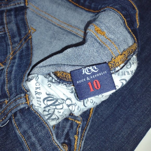 pantalones de mesclilla  Rock Y  Repulic  denim  para mujer talla 10 - Picture 3 of 9